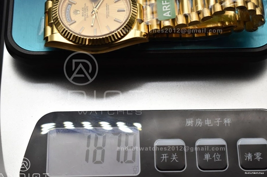 Stick 1:1 Gold Dial Day ARF Best 668 President VR3255 YG On (Gain Weight) Date 228238 Resilient 40 Bracelet Edition 0130